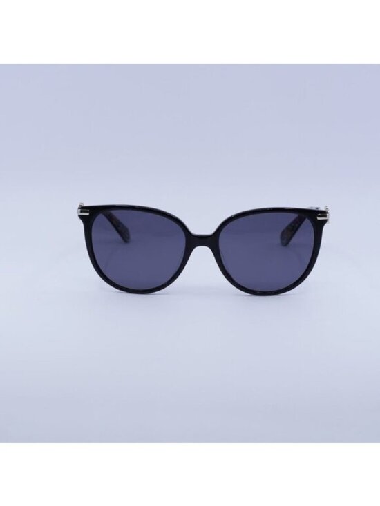 Kate Spade KRISTINA/G/S 0807 IR Sunglasses Black Cat Eye Frame, Grey Lenses main image 4